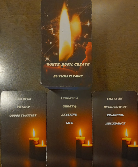 Write Burn Create Oracle Deck (76 cards)